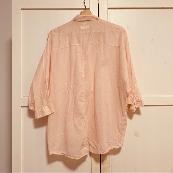Ann Taylor Loft The Softened Shirt 👚 Pink - Picture 3 of 8